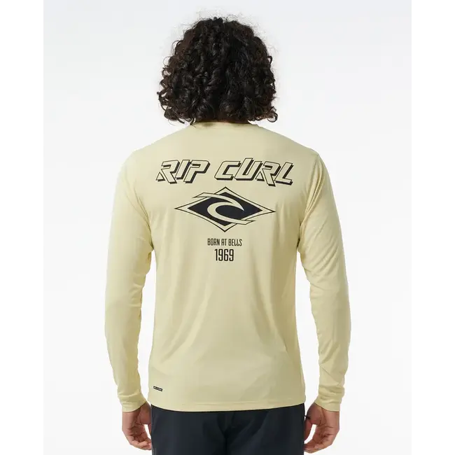Rip Curl Men's Icons Surflite UPF 50+ Long Sleeve | Vintage Yellow