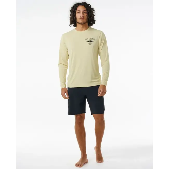 Rip Curl Men's Icons Surflite UPF 50+ Long Sleeve | Vintage Yellow