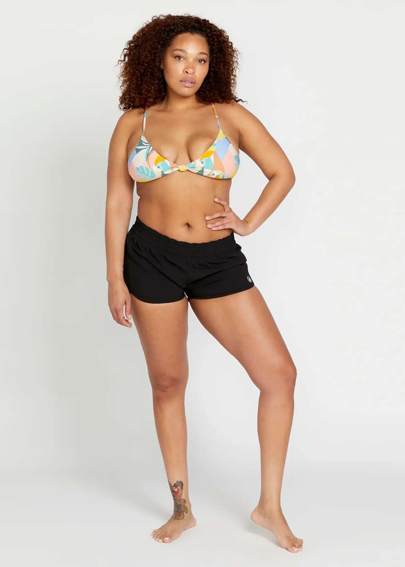 Volcom PARROTISE KNOTTED CROP BIKINI TOP