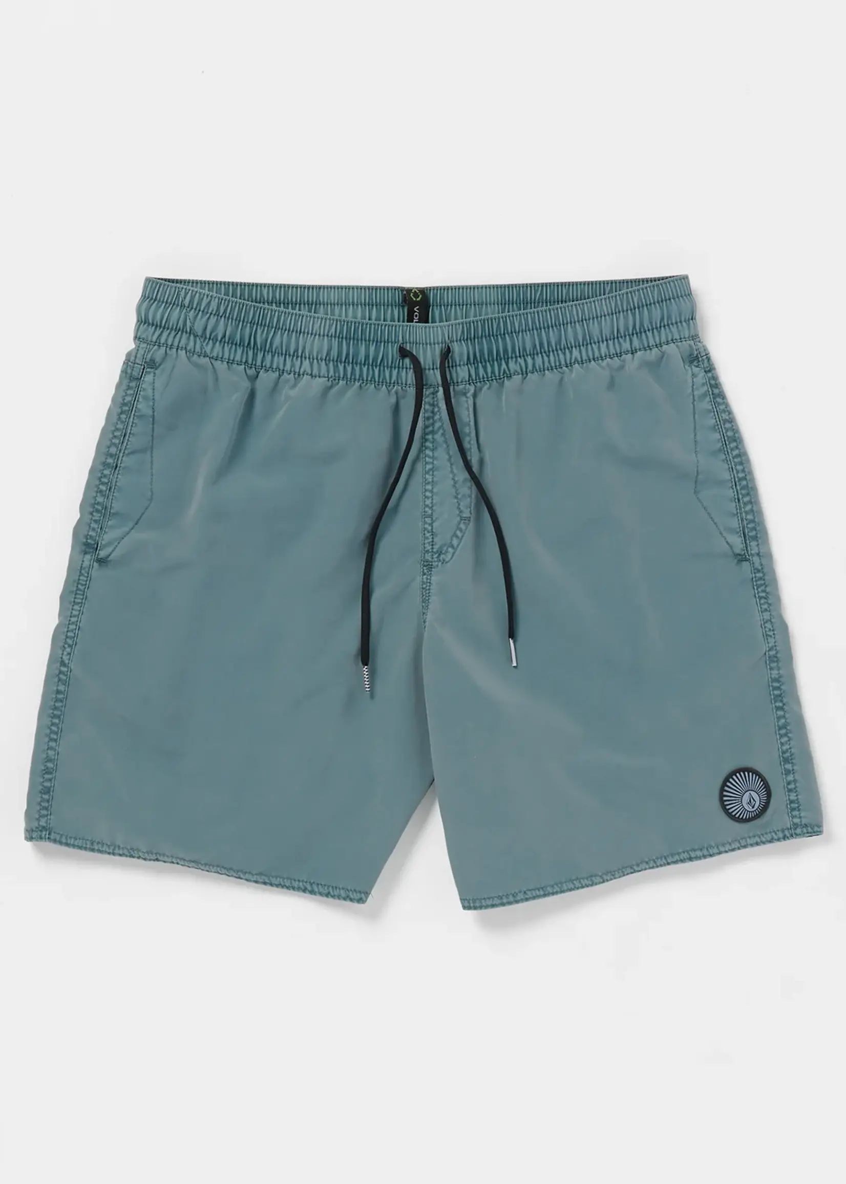 Volcom Men's Center Elastic Waist Swim Trunks 17{"