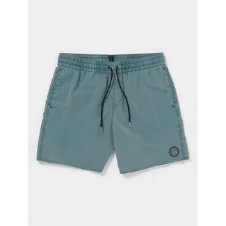 Volcom Center Elastic Waist 17" Swim Trunks | Service Blue