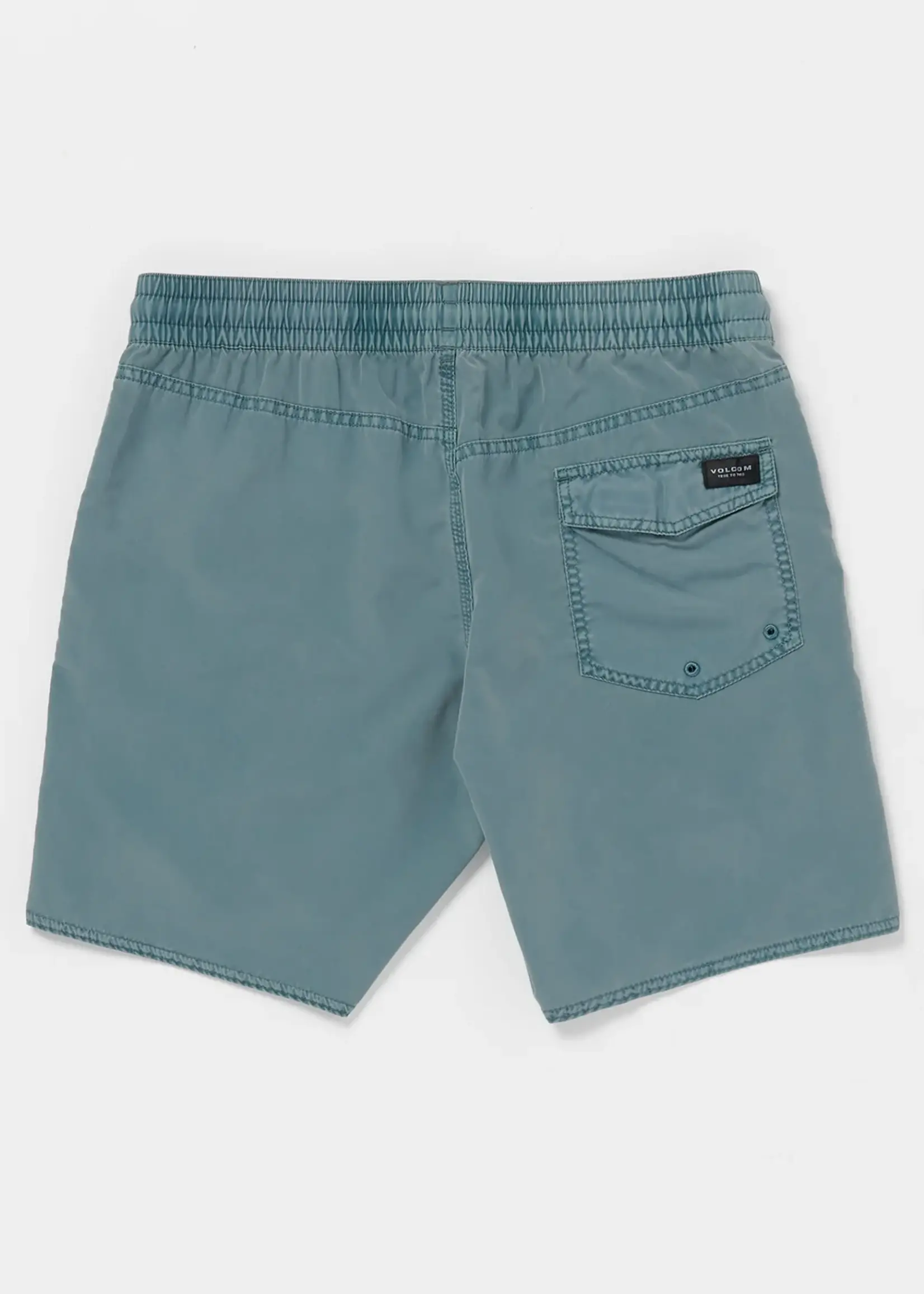 Volcom Men's Center Elastic Waist Swim Trunks 17{"