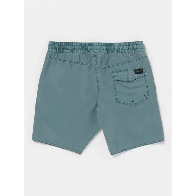 Volcom Men's Center Elastic Waist Swim Trunks 17{"