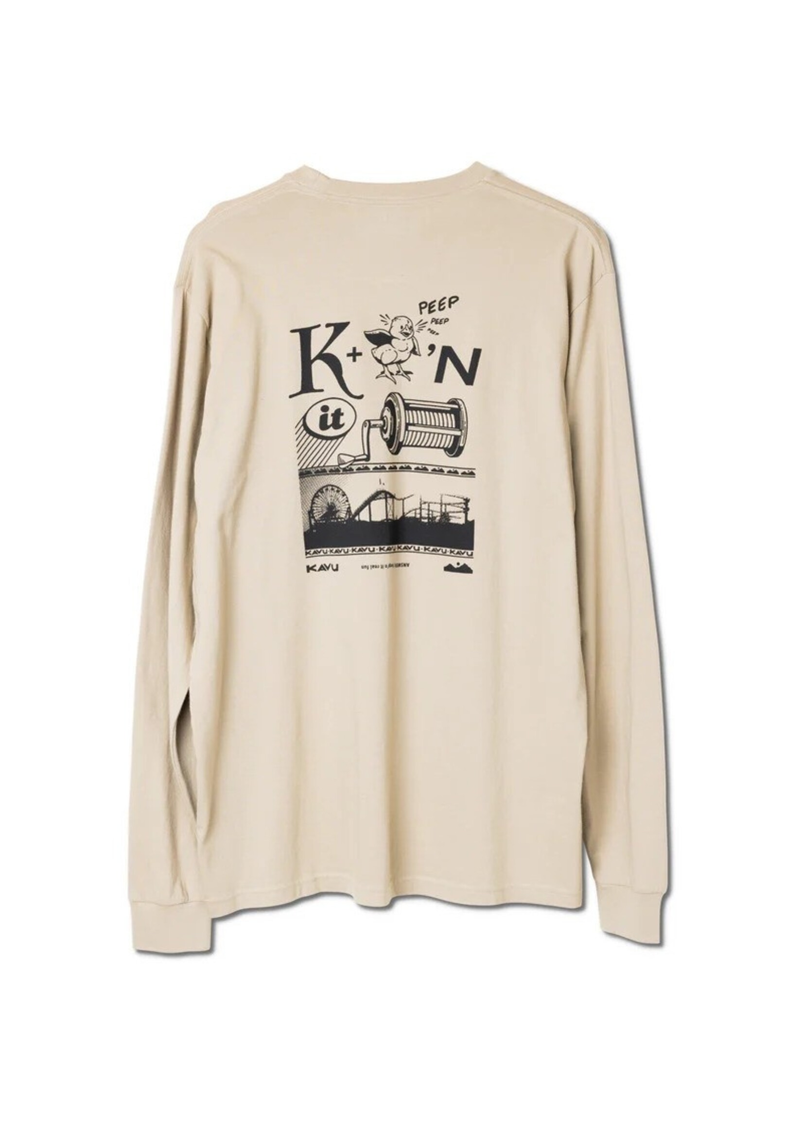 KAVU Men's Puzzle Time Long Sleeve Tee