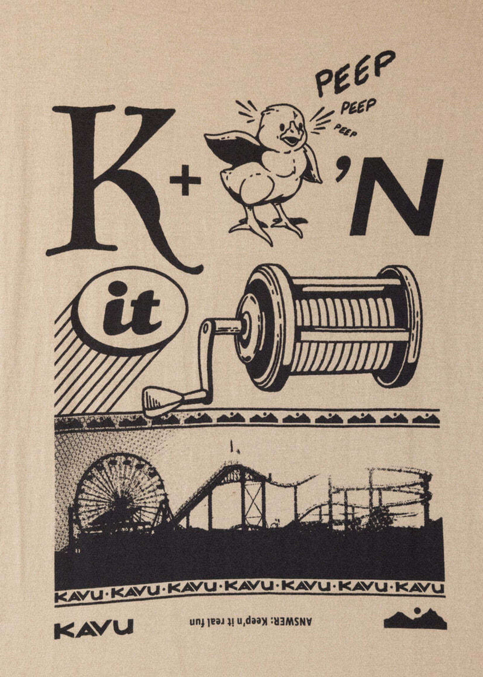 KAVU Men's Puzzle Time Long Sleeve Tee