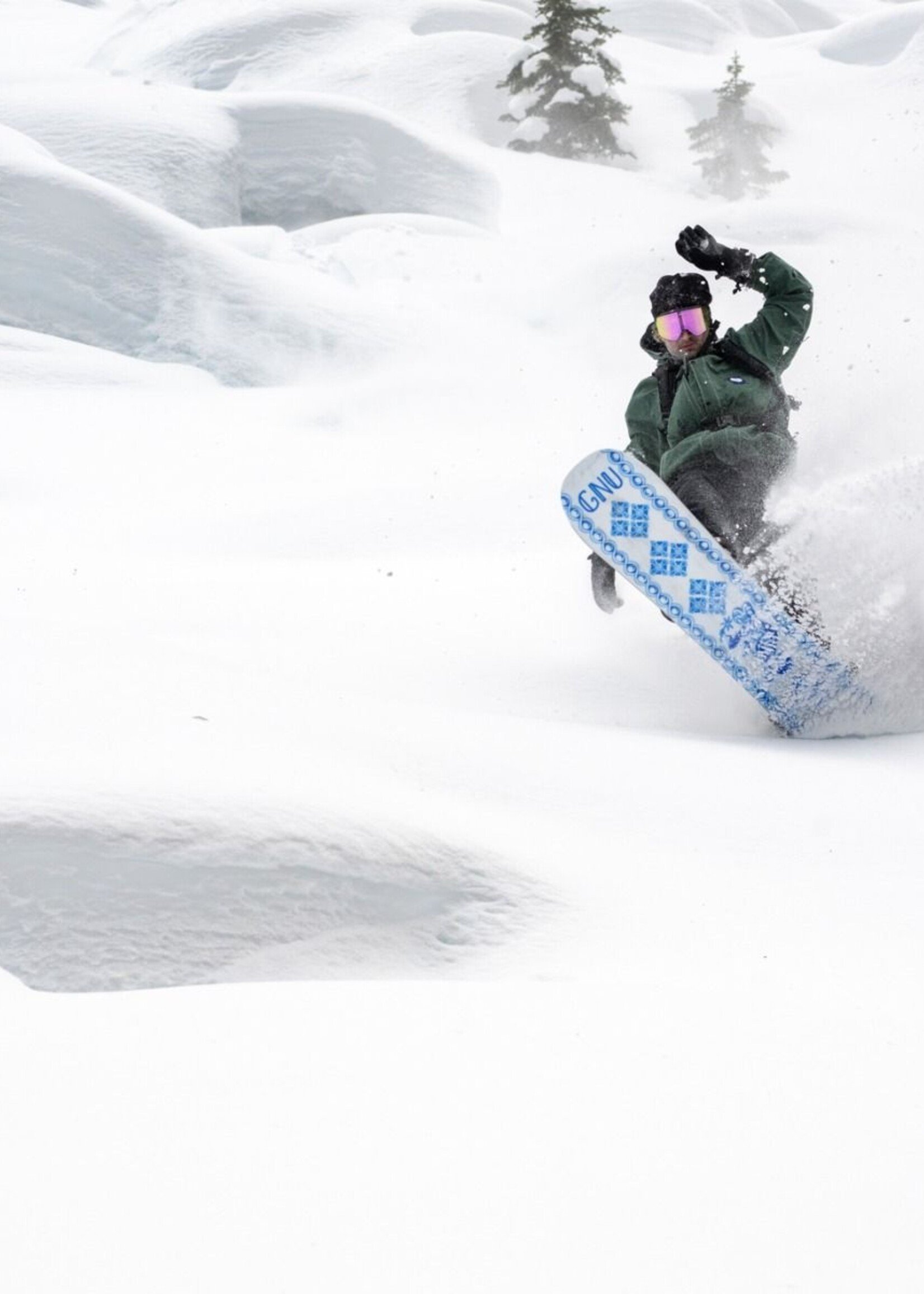 GNU Men's 4x4  Forest Bailey Directional Snowboard - 160cm