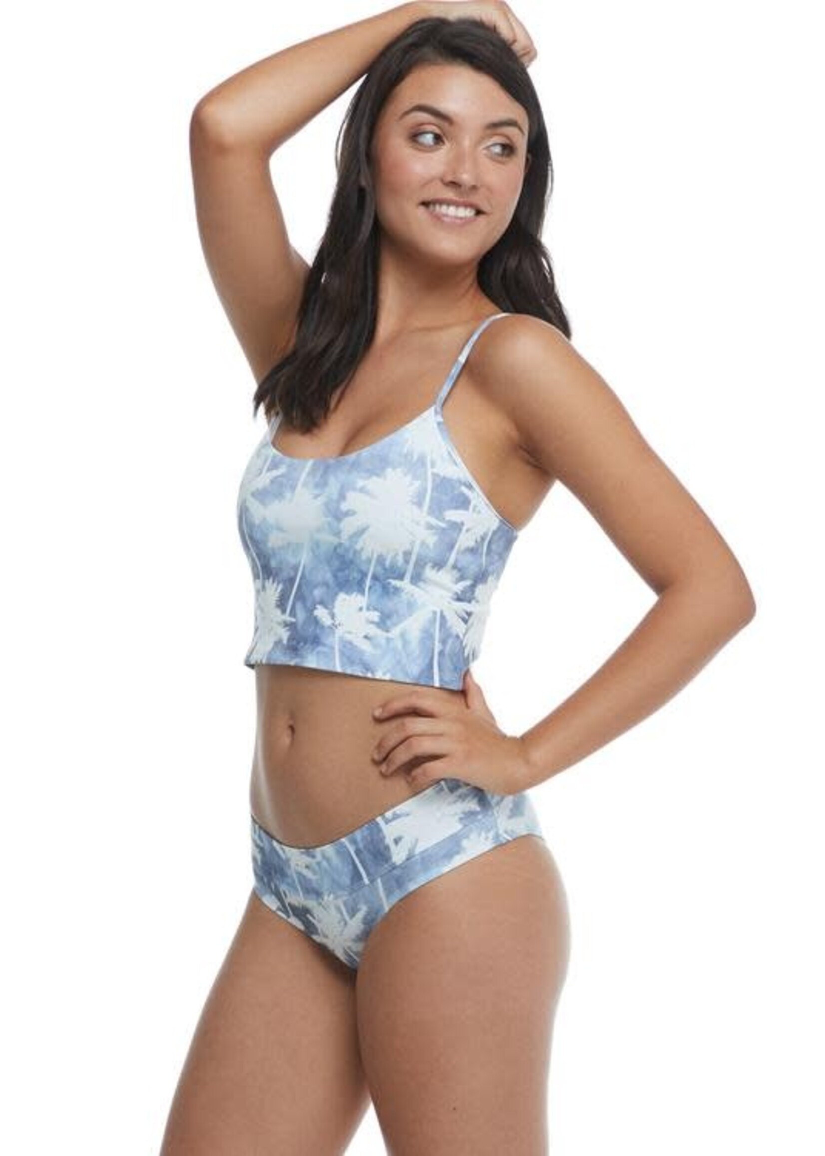 Body Glove Denim City Norah Swim Crop Top