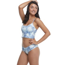 Body Glove Denim City Norah Swim Crop Top