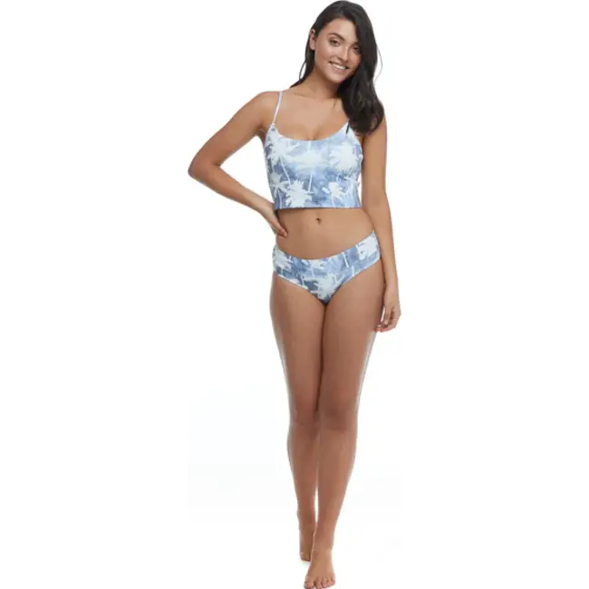 Body Glove Denim City Norah Swim Crop Top