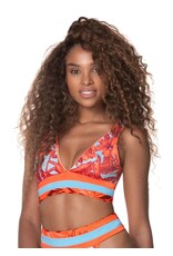 Maaji Paradizzia Long Line Triangle Bikini Top