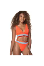Maaji Paradizzia Long Line Triangle Bikini Top