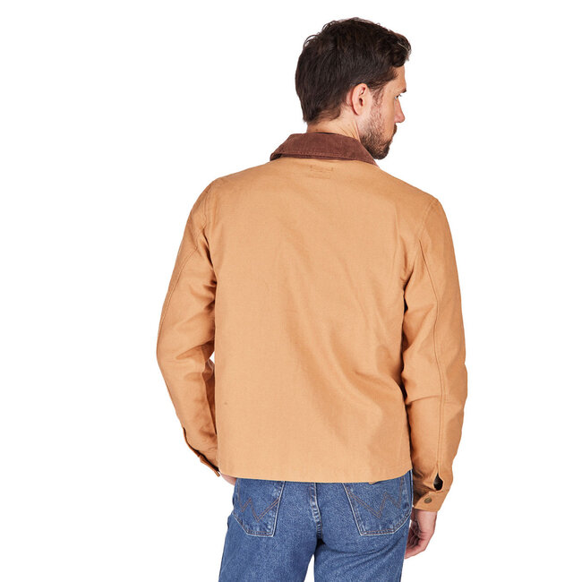 Brixton Men's Mechanic Garage Zip Jacket | Tobacco Brown