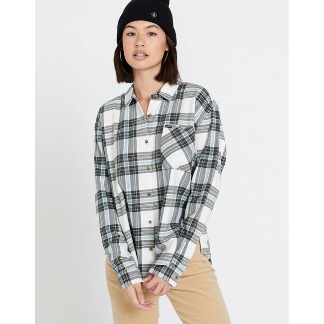 Volcom Women's Plaid To Meet U Long Sleeve