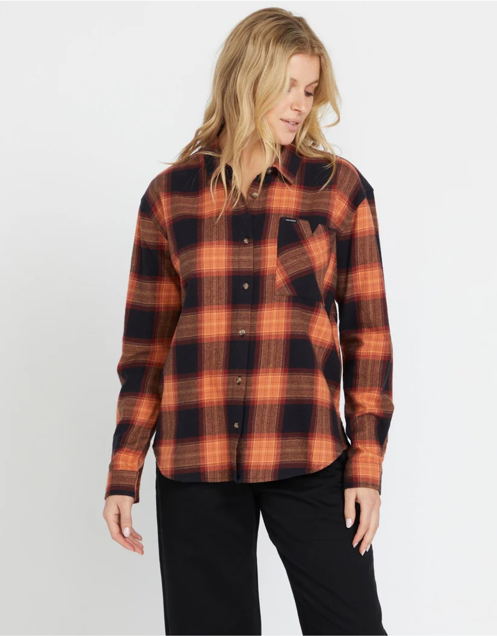 Volcom Plaid To Meet U Long Sleeve