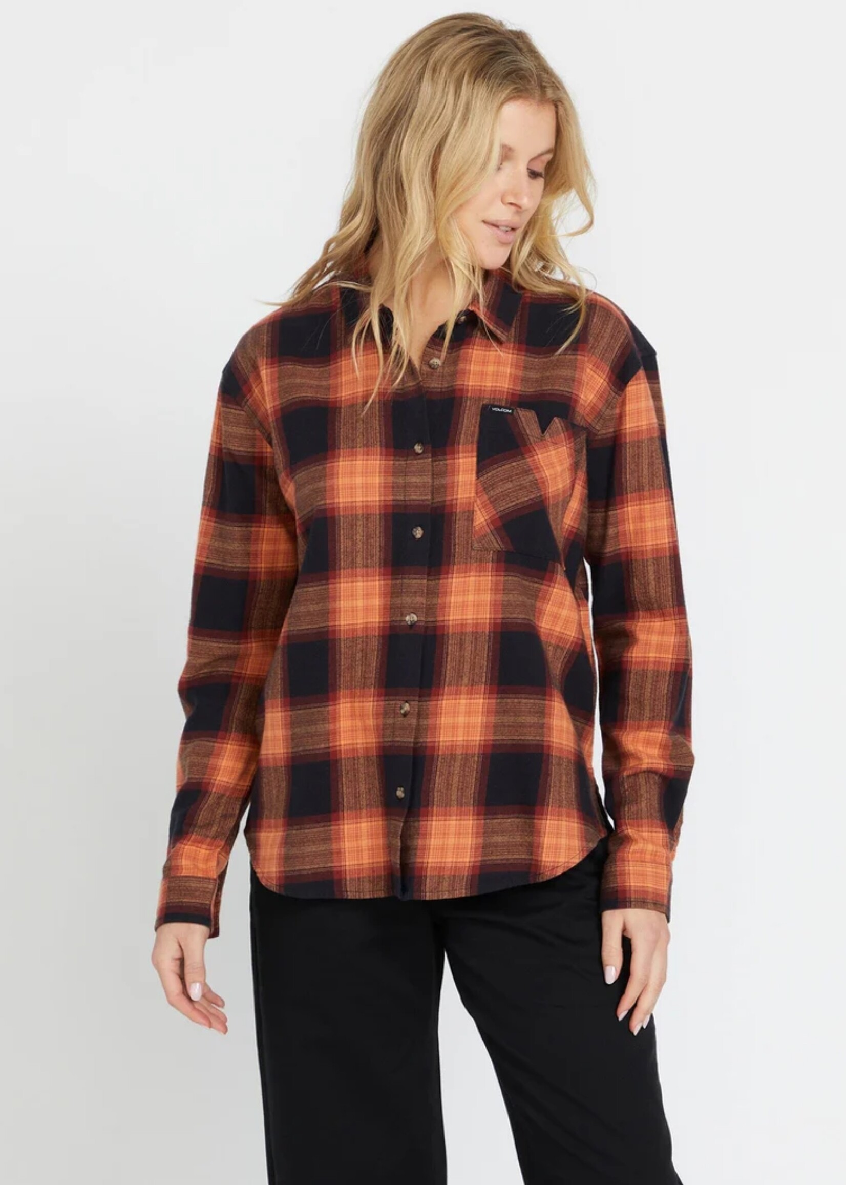 Volcom Plaid To Meet U Long Sleeve