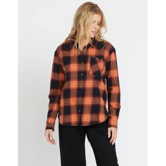 Volcom Women's Plaid To Meet U Long Sleeve