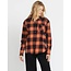 Volcom Women's Plaid To Meet U Long Sleeve