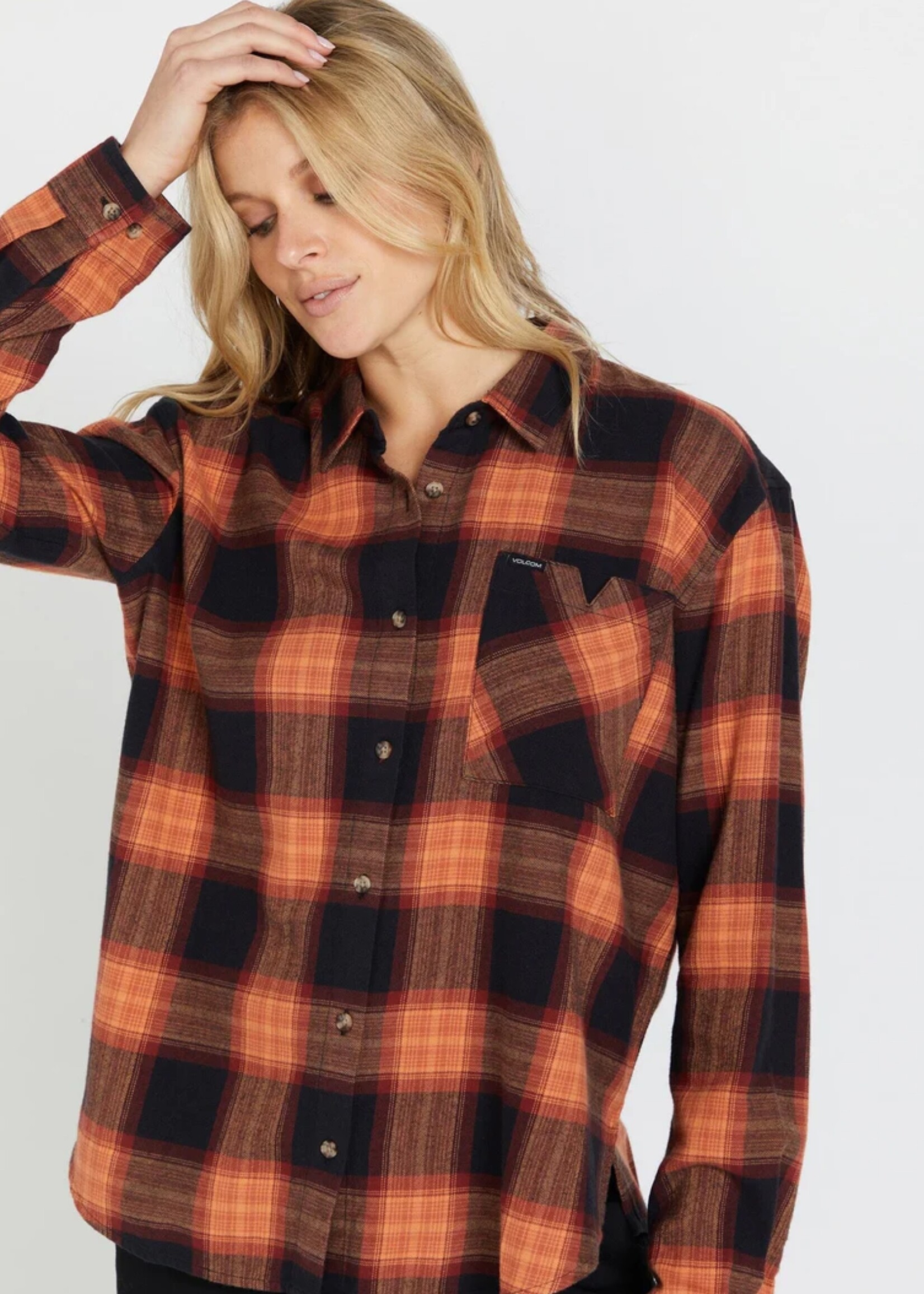 Volcom Plaid To Meet U Long Sleeve