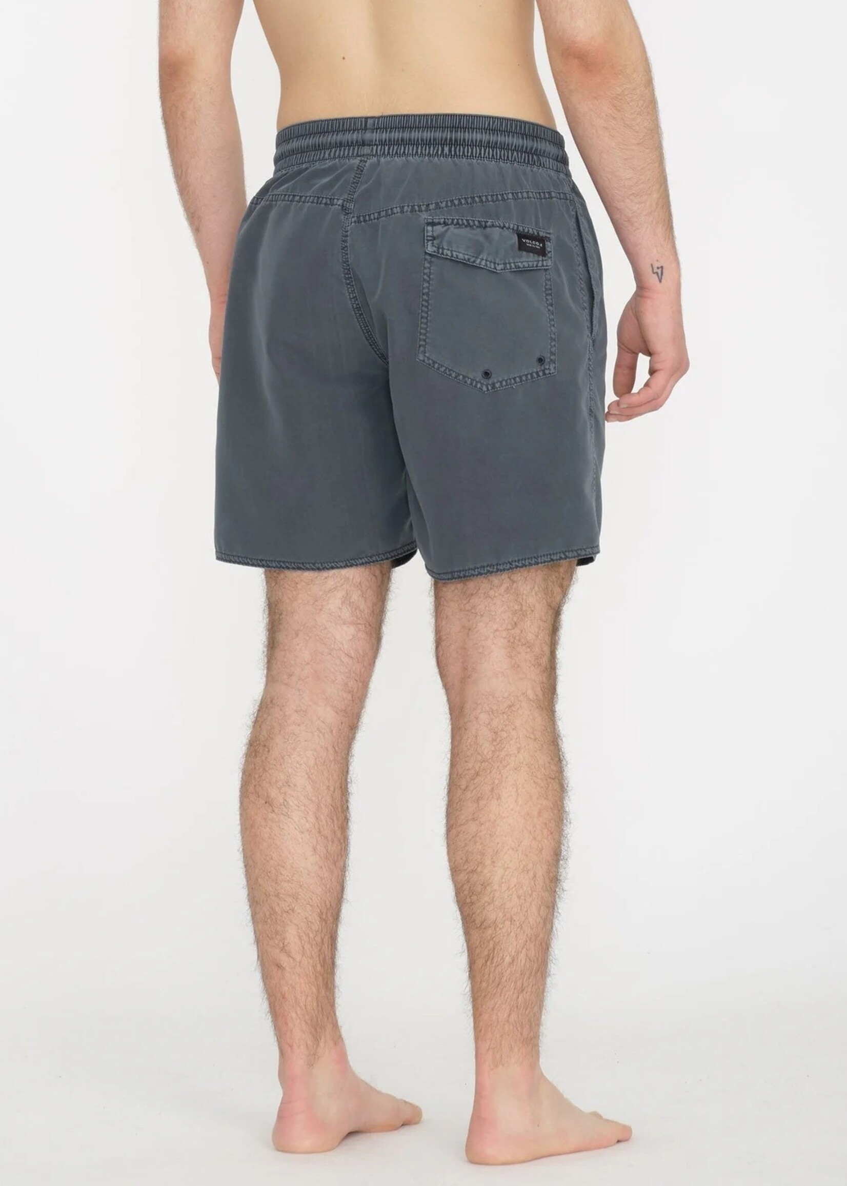 Volcom Men's Center Elastic Waist Swim Trunks 17{"
