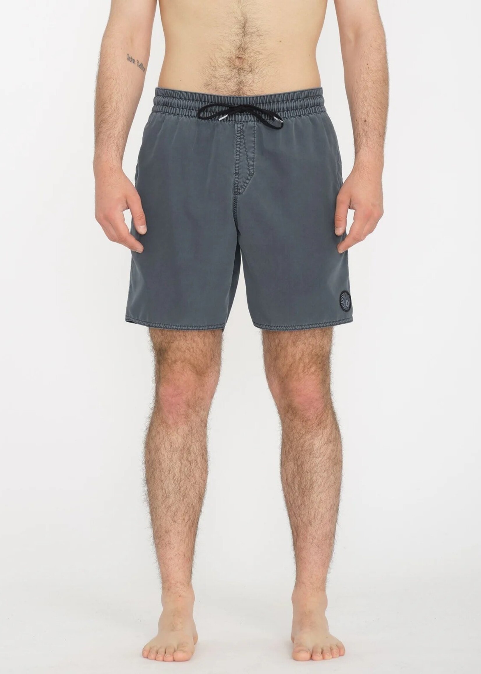 Volcom Men's Center Elastic Waist Swim Trunks 17{"