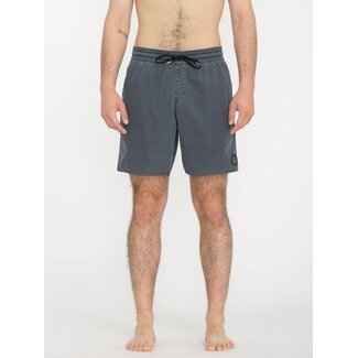 Volcom Center Elastic Waist Swim Trunks