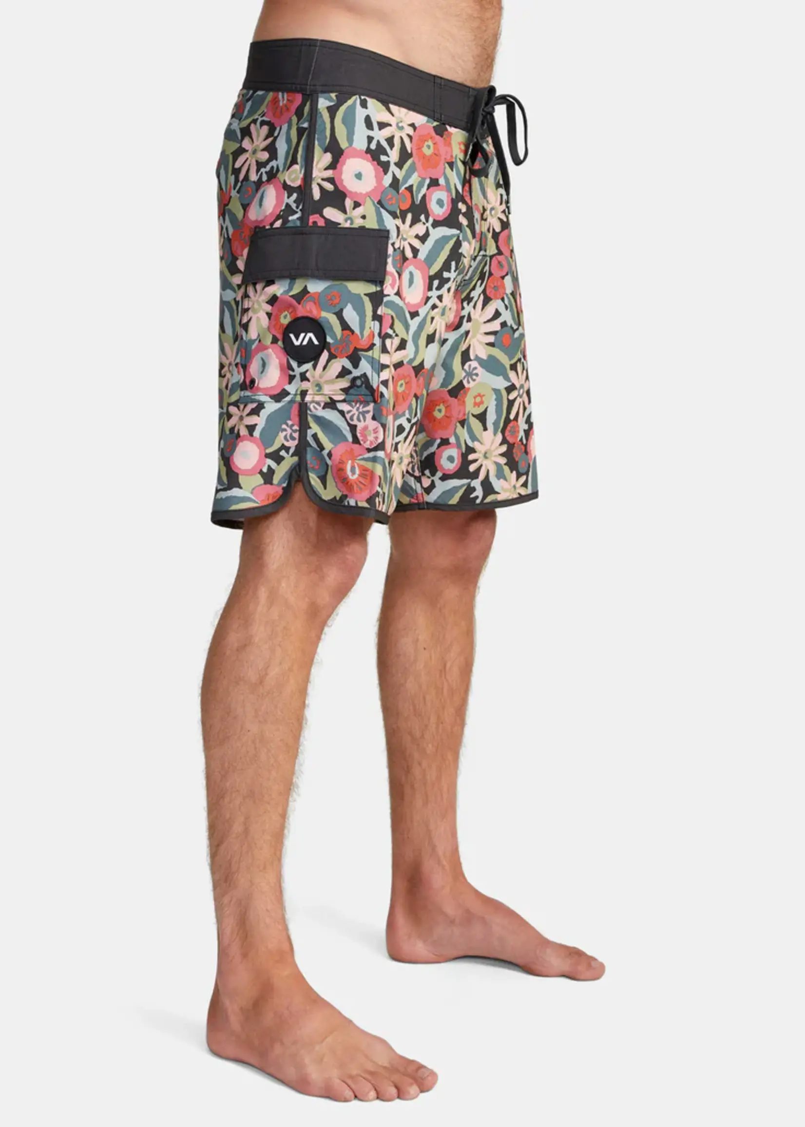 RVCA Men's Eastern 18" Boardshort | Multi Black