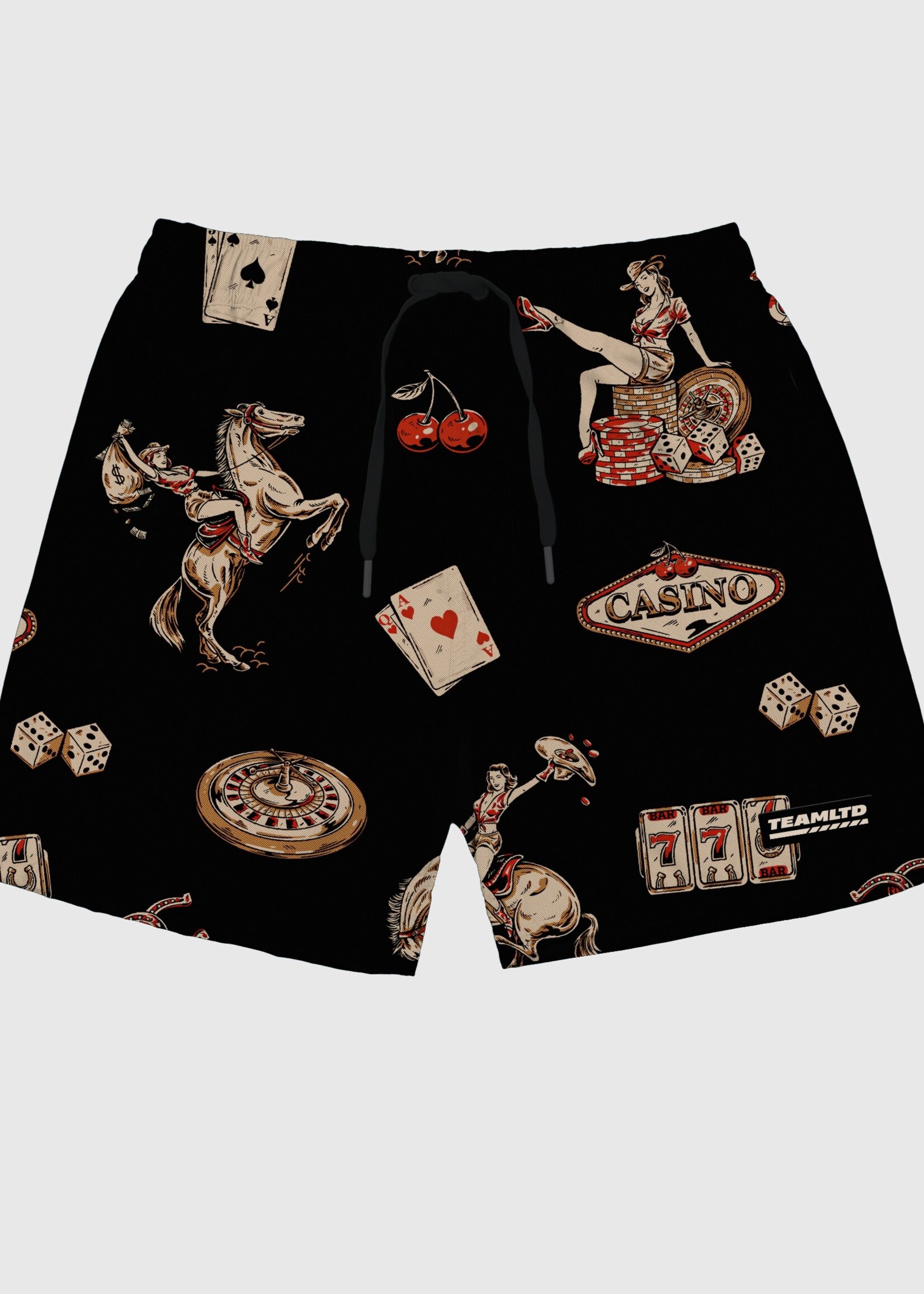 TEAMLTD Men's Cowboy Casino Swim Short