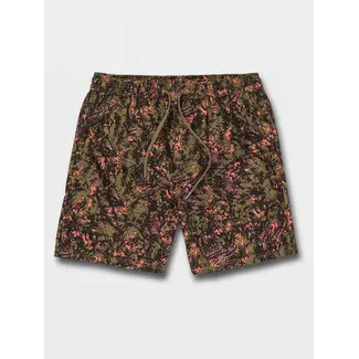 Volcom Men's Topside Trail Elastic Waist Swim Shorts