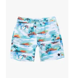 RVCA VA Pigment Print Elastic Waist 17" Boardshort