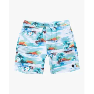 RVCA VA Pigment Print Elastic Waist 17" Boardshort