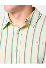 Brixton Cru Stripe Short Sleeve Woven Button Up
