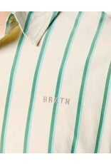 Brixton Cru Stripe Short Sleeve Woven Button Up