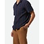 Brixton Men's Bunker Waffle Stripe Short Sleeve Woven Button up
