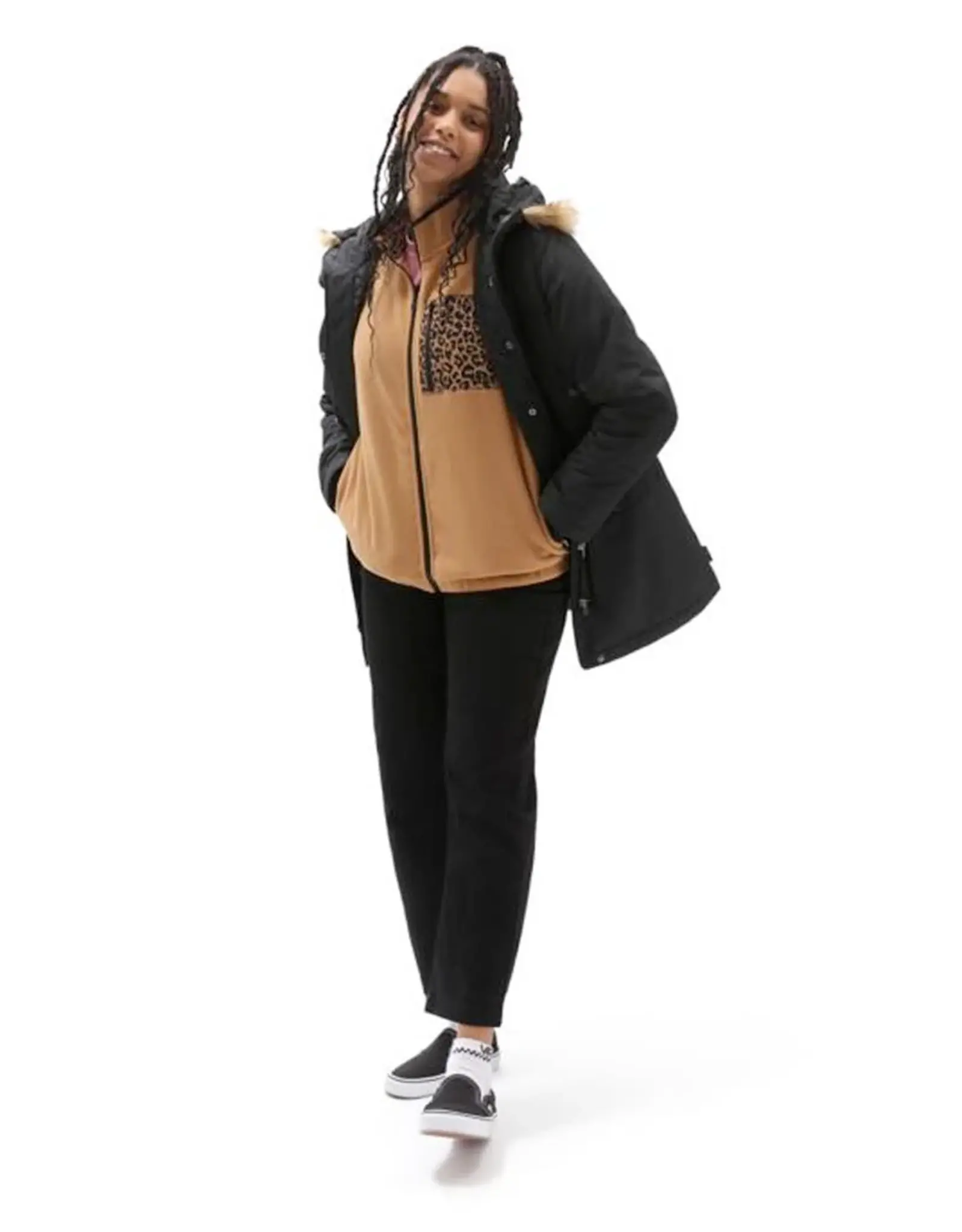 Vans Women's Quinn Mock Zip Up Fleece