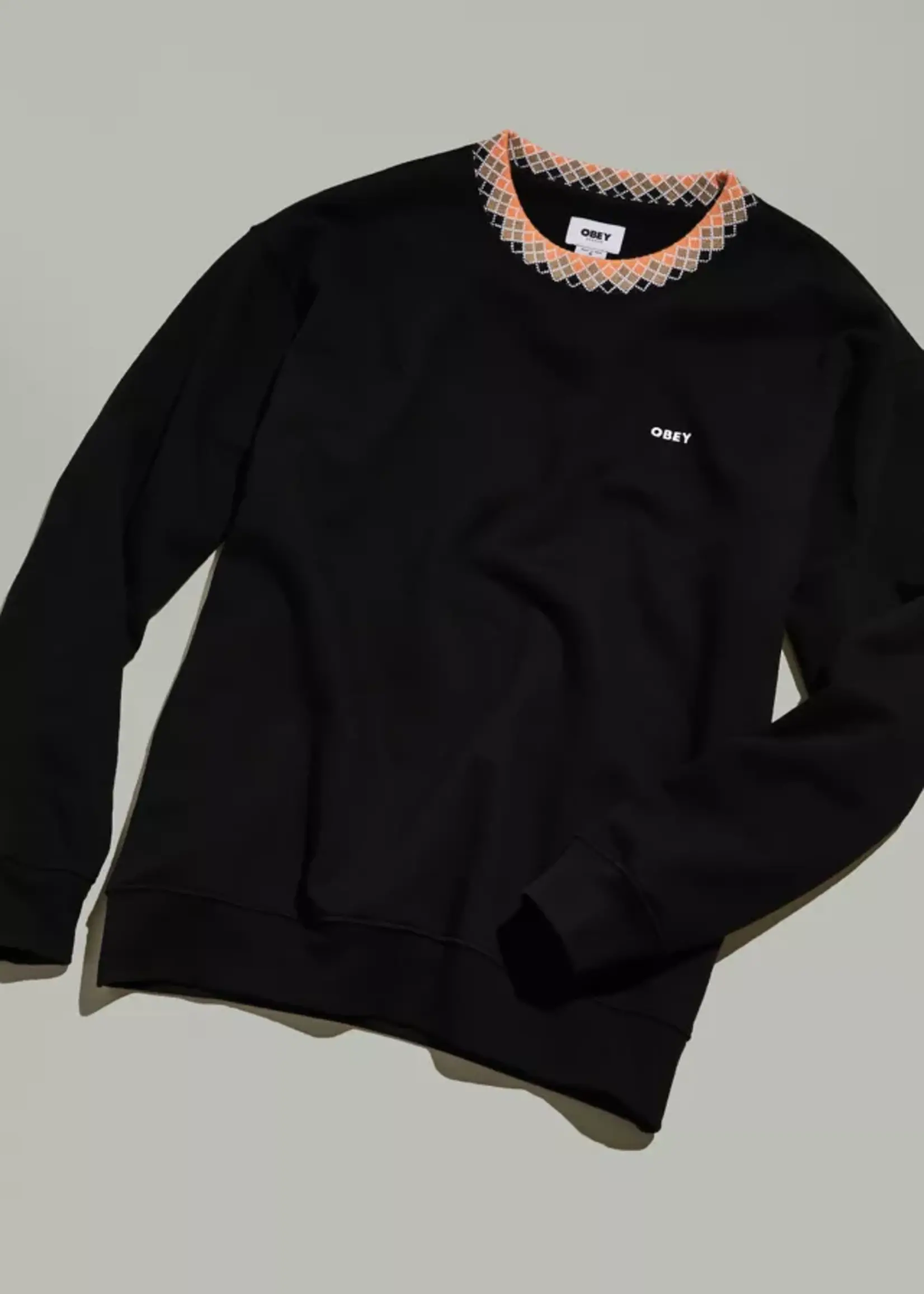 OBEY Verner Argyle Crewneck Sweater