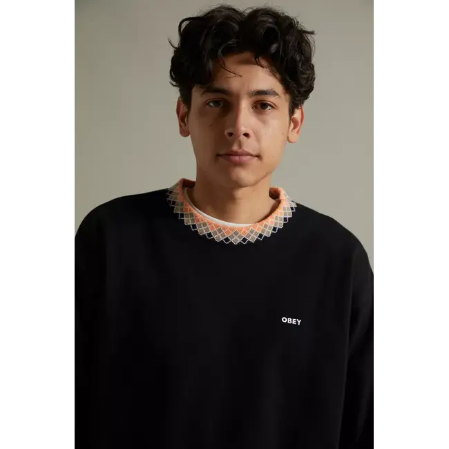 OBEY Verner Argyle Crewneck Sweater