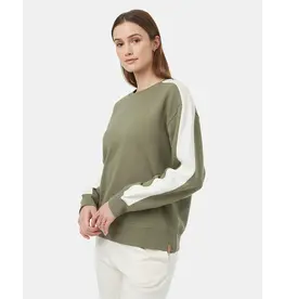 Tentree Blocked Sleeve Stripe Crew