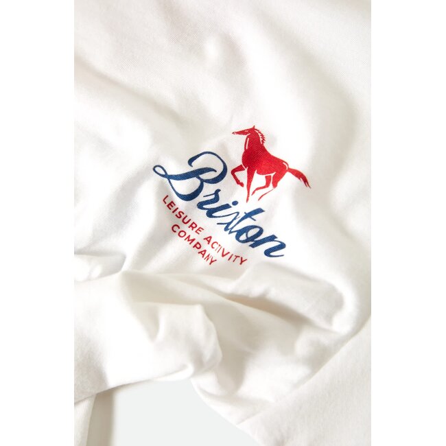 Brixton Women's Leisure Activity Fitted Crew T-Shirt | White