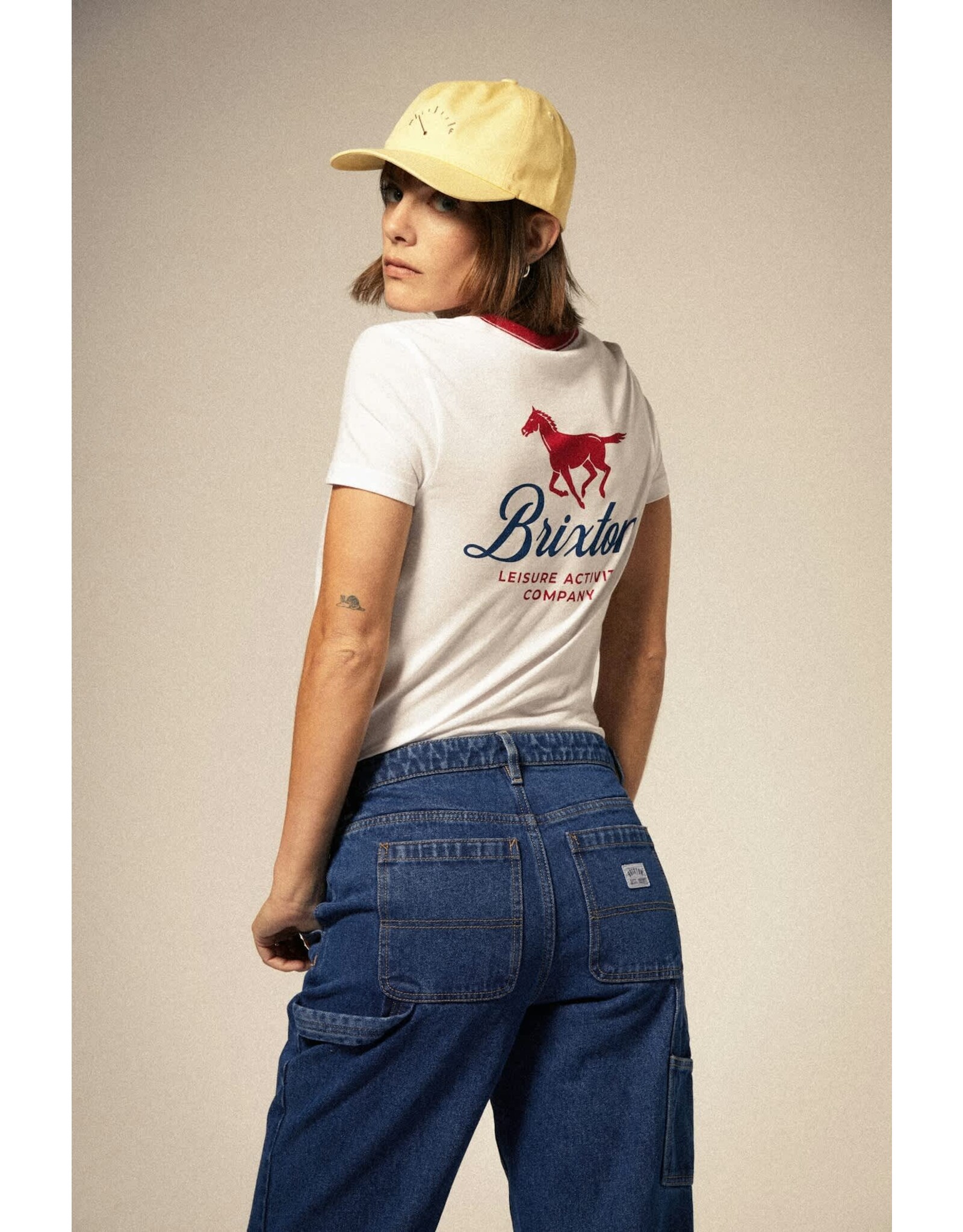 Brixton Women's Leisure Activity Fitted Crew T-Shirt