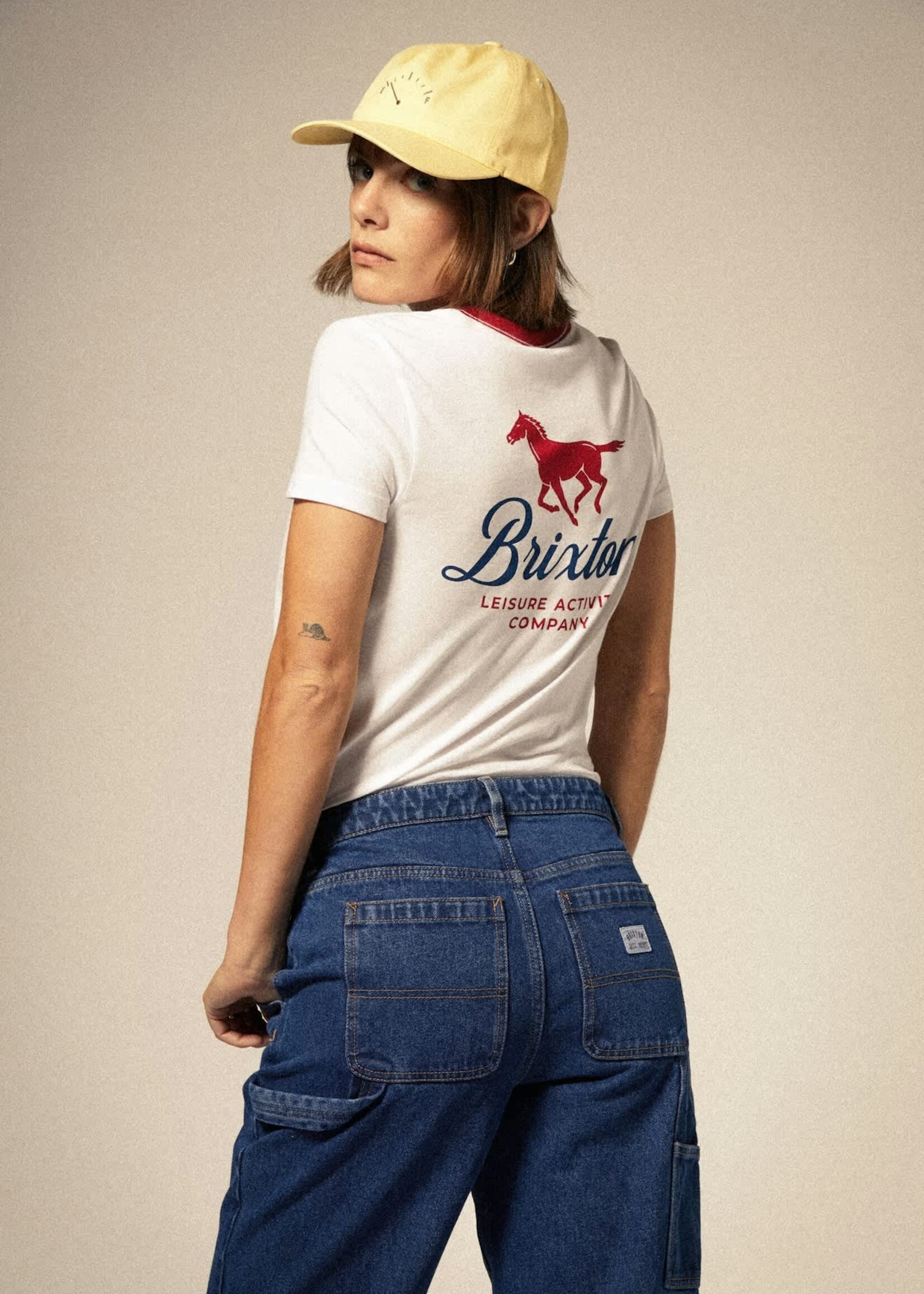 Brixton Women's Leisure Activity Fitted Crew T-Shirt