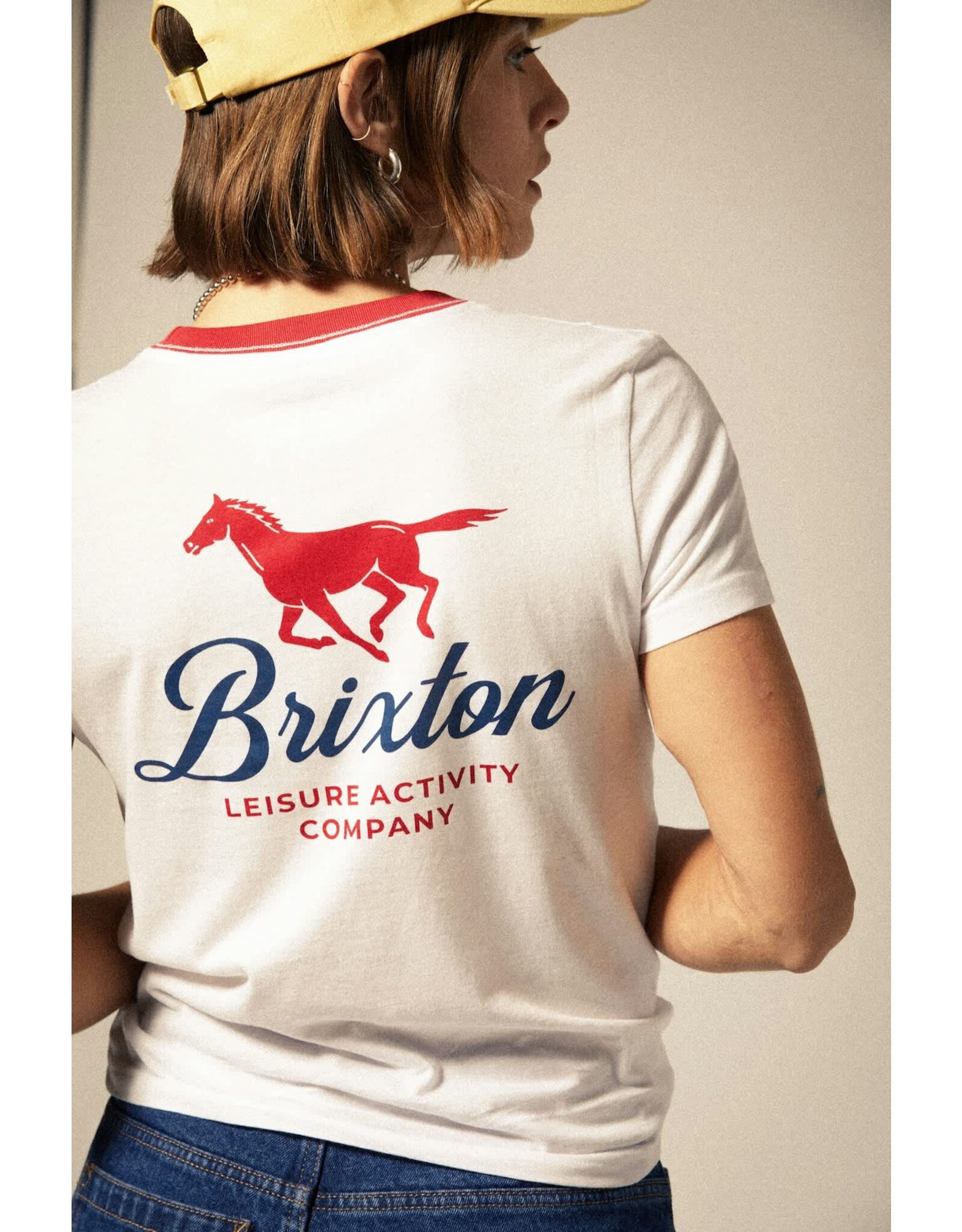 Brixton Women's Leisure Activity Fitted Crew T-Shirt