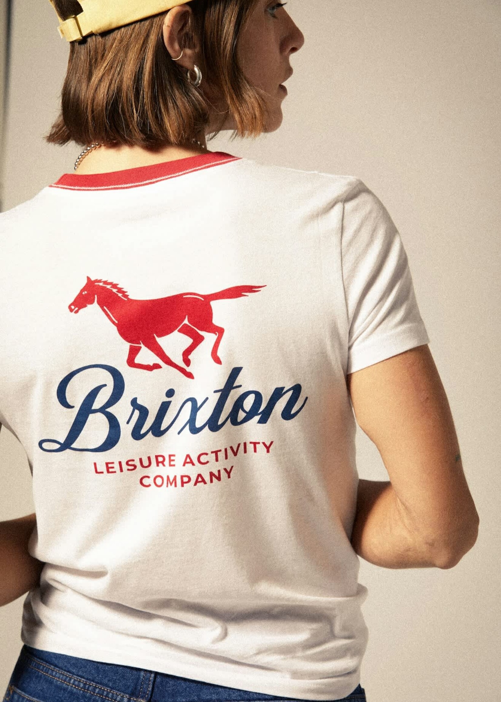 Brixton Women's Leisure Activity Fitted Crew T-Shirt