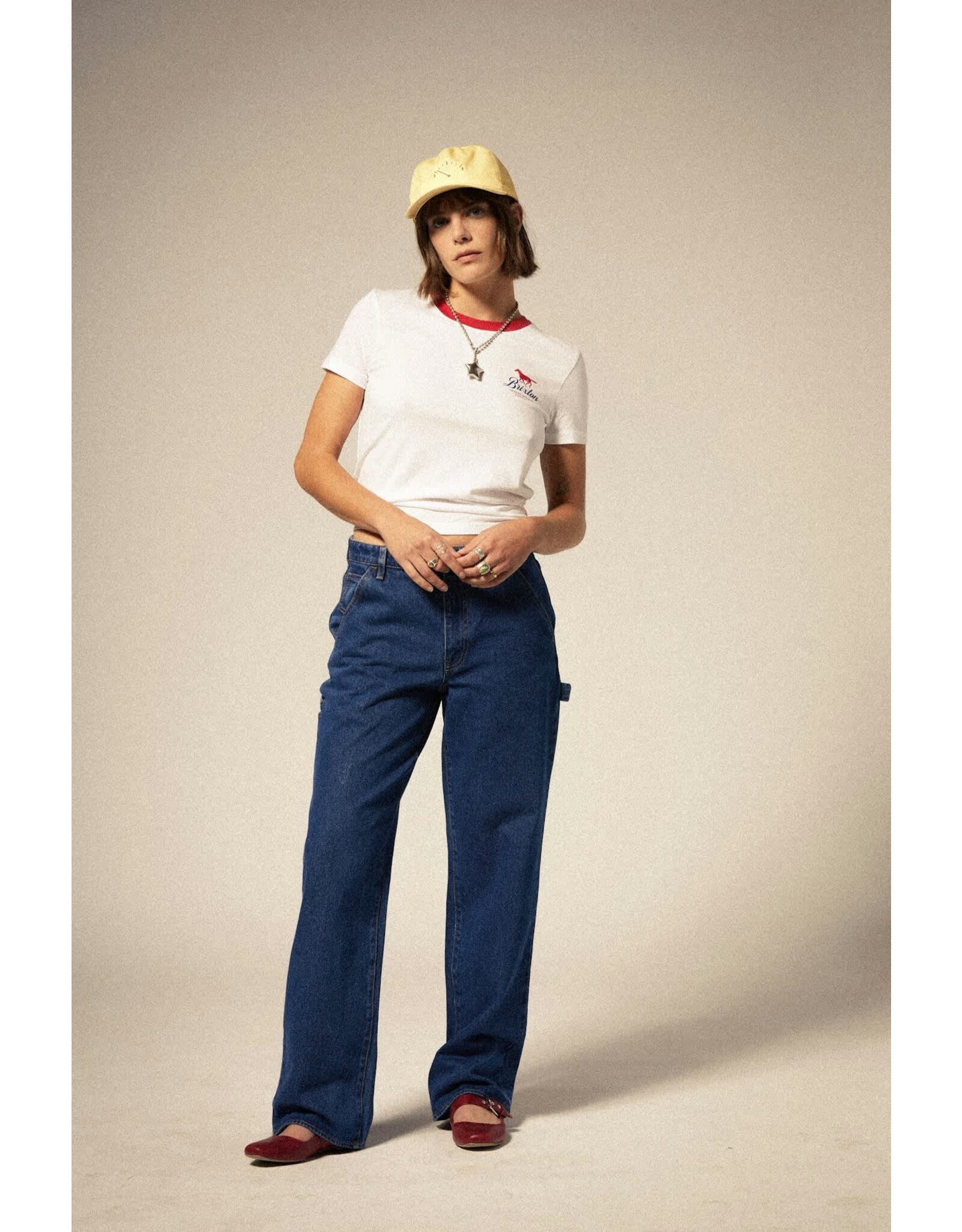 Brixton Women's Leisure Activity Fitted Crew T-Shirt