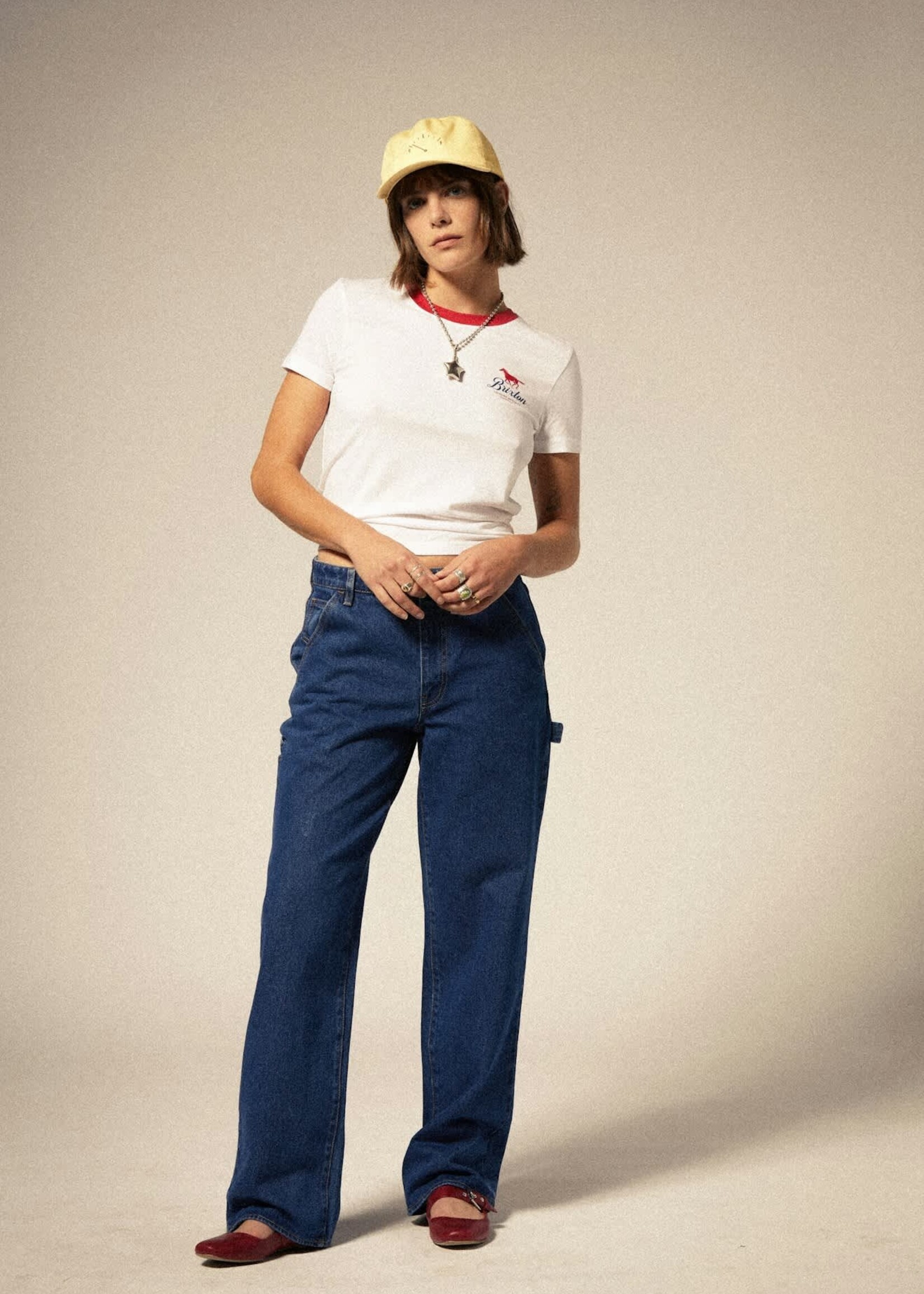 Brixton Women's Leisure Activity Fitted Crew T-Shirt