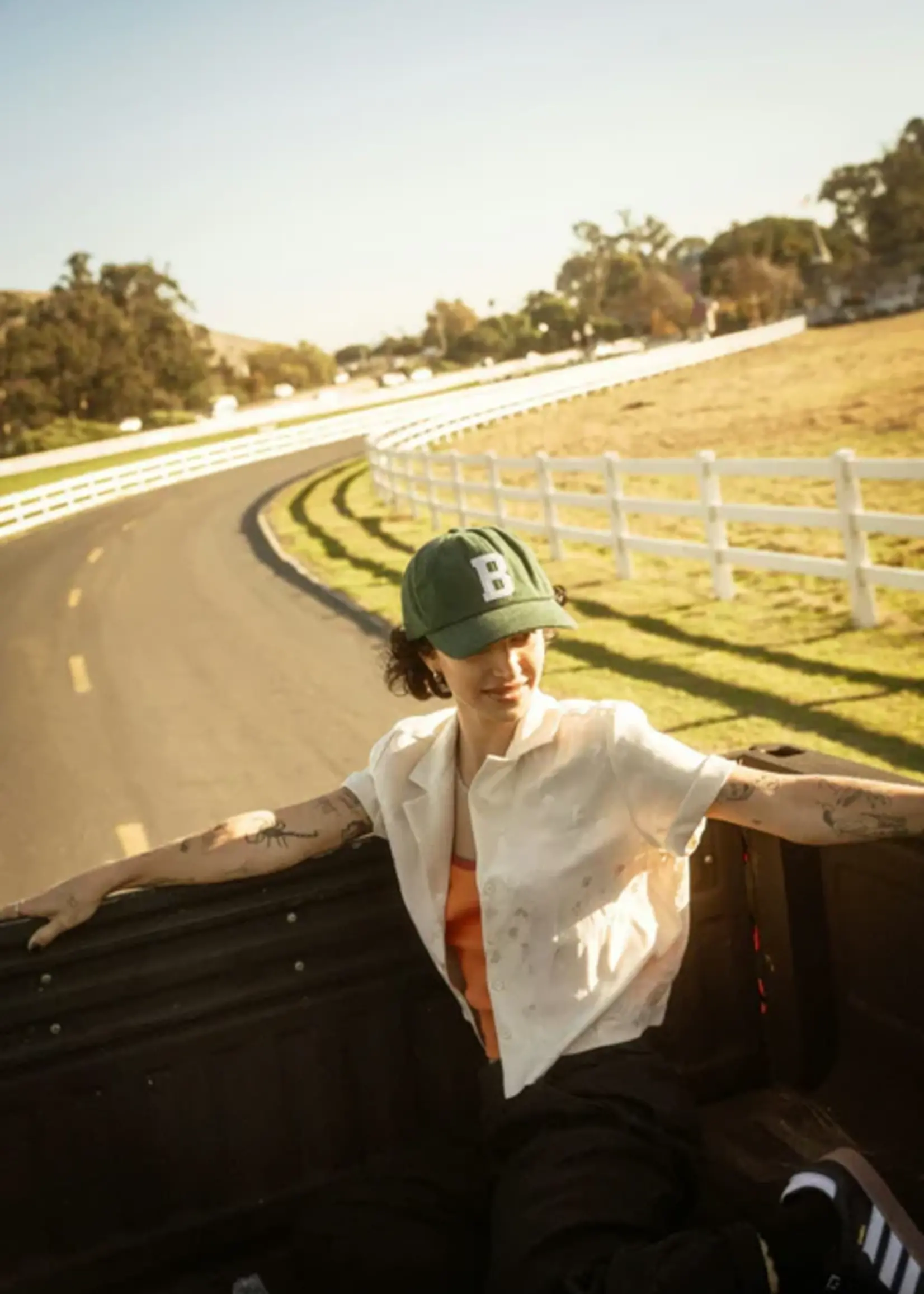 Brixton Women's Silky Short Sleeve Jacquard Button Down