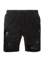 TEAMLTD Walk Short Distressed Black Denim