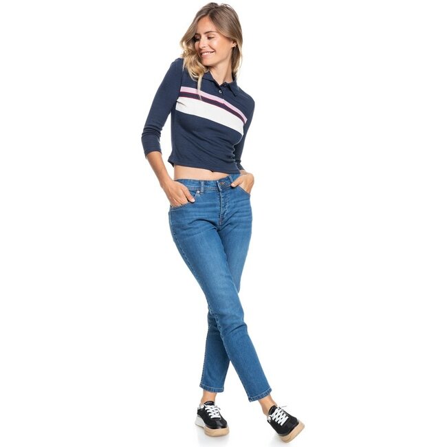 Roxy Women's Happy Place Long Sleeve Polo Shirt