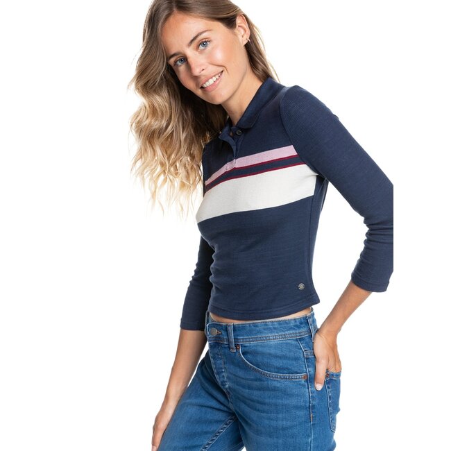 Roxy Women's Happy Place Long Sleeve Polo Shirt