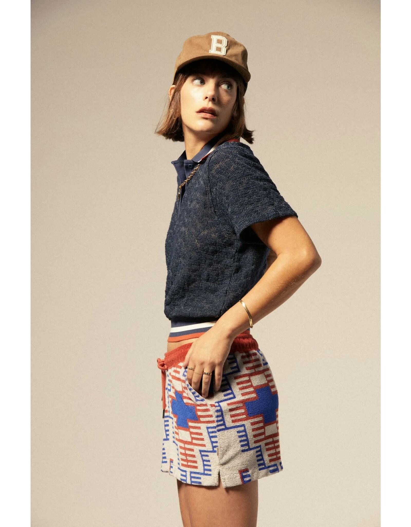 Brixton Women's Retro Mesh Short Sleeve Polo