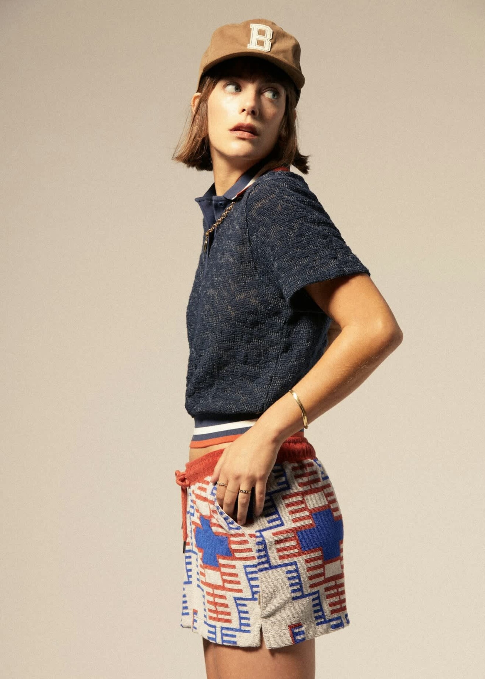 Brixton Women's Retro Mesh Short Sleeve Polo